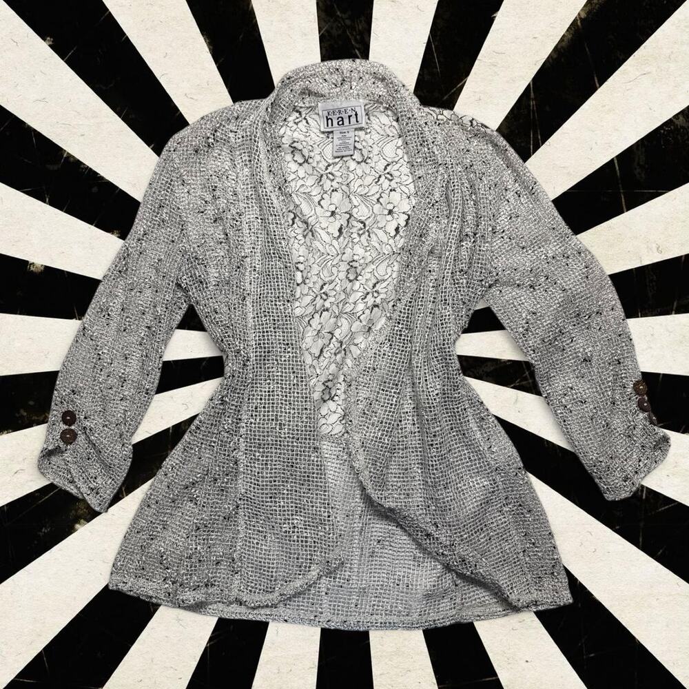 Gray lace knit whimsigoth
